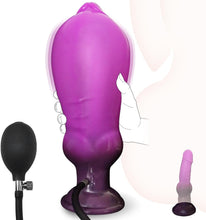 Load image into Gallery viewer, Anal Dildo Groß Monster Aufblasbar Fantasy Dildo Knot Dog Inflatable BDSM Analdildos Anal Toy XXL Dildos Pump Analdehner Fetisch Analplug Sex Spielzeug für die Männer Frauen Paare