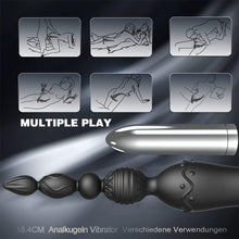 Load image into Gallery viewer, Analvibratoren für Mann Buttplug Analplug Vibration Sex Spielzeug für Paare G-Punkt Prostata Vibrator mit 10 Vibrationmodi Analkugeln Liebeskugeln mit Penisring Hoden Ring