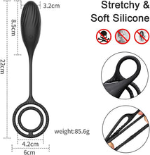 Load image into Gallery viewer, Prostata Massagegerät Analvibratoren mit Penisring für Mann mit 10 Vibrationsmodi Penis Stimulation Vibrator Anal Butt Plug mit Fernbedienung Analdildo Vibration Sexspielzeug für Männer Frauen