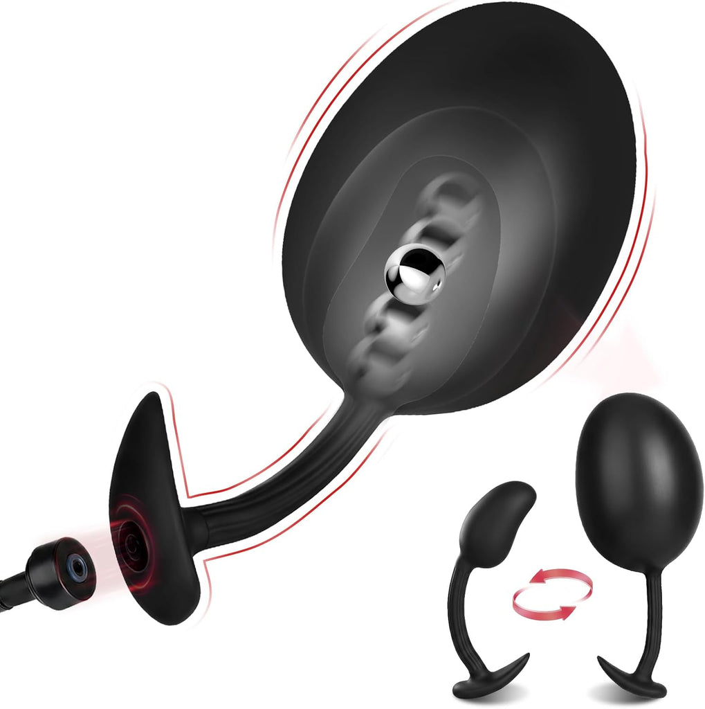 Neuer Aufblasbar Analplug Mit Magnetverschluss-System für Luftpumpe Sex Spielzeug für die Männer, Verstellbar Riesen Dildo Butt Plug Abnehmbarer, Sex Toys Anal Plug SM Sexspielzeug für Paare Frauen