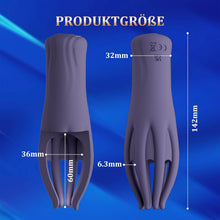 Load image into Gallery viewer, Elektrische Eichelvibrator,Penis-Vibrator im Griffdesign Mit 10 Vibrationsmodi Penistrainer Massagegerät,Elektrische Masturbator Cup Multiple Reize Sexspielzeug für Mann Silikon Männerpokal