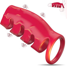 Load image into Gallery viewer, Penisring Sex spielzeug für die Paare Männer, Penis Ring Erotik Sex Spielzeug für Penis G-Punkt, Penishülle Cockring Erotisches Sexspielzeug für Klitoris, 10 Vibrationsmodi Dual Penisringe Sex Toys