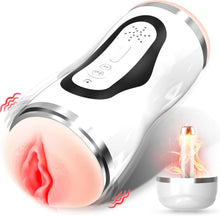 Load image into Gallery viewer, Elektrischer Masturbator Mann Cup Heizfunktion mit 10 Modi Masturbieren für Männer Sex Spielzeug für die Männer Soundfunktion Sexspielzeug Taschenmuschi Penis Masturbatoren Vibrator Blowjob