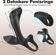 Load image into Gallery viewer, G-Punkt Penis Ring Vibrator Penishülle mit 9 Modi Vibration Klitoris Stimulator und APP Fernbedienung Masturbieren Männer Dual Penisringe Vibratorensets