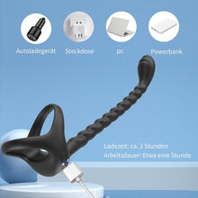 Load image into Gallery viewer, Prostata Stimulation Männer mit Penisring Vibratoren - Cockringe Analvibratoren für Mann mit Fernbedienung, 10 Vibrationsmodi Anal Vibratorstarb Vibration, Sex Spielzeug für Die Männer Paare Extrem