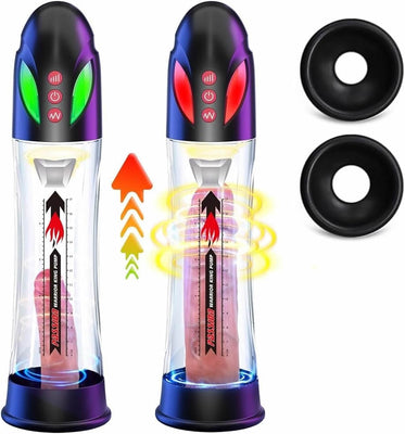 Penis Pumpe Sex Spielzeug für die Männer - Penispumpe für Penisvergrößerung mit 4 Saugenmodi & 4 Druckmodi