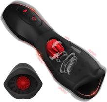 Load image into Gallery viewer, NEU Penis Vibrator Eichelvibrator mit 10 Vibrations und 5 Rotations, Elektrischer Masturbator Cup Masturbatoren Penistrainer Eichel Stimulator Mann Masturbieren SexSpielzeug für Männer