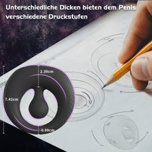 Load image into Gallery viewer, Penisring Vibrator mit 360° Verstellbarem Perlen-Klitorisstimulator, Sex Spielzeug für die Paare Männer Frauen, YAWNSHE Cockring Penis Ring Sex Toys, Erotisches Sexspielzeug für Paare Mann Extrem Sex