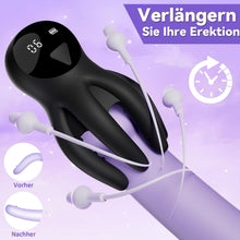Load image into Gallery viewer, Masturbieren für Männer Elektrischer Masturbator - Sex Spielzeug für die Männer mit 10 verschiedenen Vibrationen zur Stimulation des Eichel und Verlängerung der Ausdauer, Stärker Power Penis Vibrator