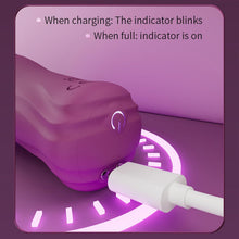 Load image into Gallery viewer, Elektrische Eichelvibrator,Penis-Vibrator im Griffdesign Mit 10 Vibrationsmodi Penistrainer Massagegerät,Elektrische Masturbator Cup Multiple Reize Sexspielzeug für Mann Silikon Männerpokal