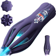 Load image into Gallery viewer, Elektrische Eichelvibrator,Penis-Vibrator im Griffdesign Mit 10 Vibrationsmodi Penistrainer Massagegerät,Elektrische Masturbator Cup Multiple Reize Sexspielzeug für Mann Silikon Männerpokal