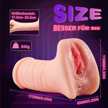 Load image into Gallery viewer, realistischer Masturbator 2 IN 1 Taschenmuschi 550G Sexspielzeug für Männer Masturbator Weich Pussy tragbare Masturbatoren Sex Toy Masturbieren Mann
