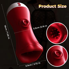 Load image into Gallery viewer, Elektrische Cup-Masturbatoren Realistisches Blowjob mit 9 Vibrationsmodi Sexspielzeug für Männer Vibratorensets Elektrisch Sextoysets Für Men
