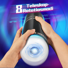 Load image into Gallery viewer, Elektrischer Masturbator Cup mit 8 Teleskop Rotierende Vibration Stoßfunktion, Sex Spielzeug für die Männer solo, Taschenmuschi Masturbieren für Männer Penis Masturbatoren, Sex Toys mit 3D Vagina