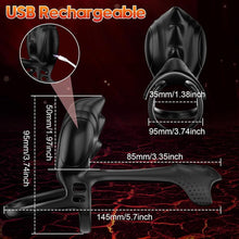 Load image into Gallery viewer, Prostata Vibrator APP Steuerung Silikon Penisring Vibratoren Cockring Erotisches Sexspielzeug, Mit 10 Vibrationsmodi Cockring Penistrainer Massagegerät Hodenring-Vibrator für Männer Solo