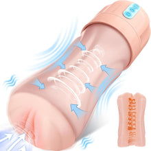 Load image into Gallery viewer, Mastubator sextoysets für men Masturbator, Elektrische Masturbieren für Männer mit realistische 5 Saugen Modi &amp; 10 Vibrationen Penispumpe echt, Sextoysets für Ihn Penis Vibratorensets für Männer