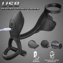 Load image into Gallery viewer, APP Penisring Set Sex Spielzeug für die Männer, 9 Vibrationsmodi Penis Vibrator Massagegerät, Penis Ring Cockringe Erotik Sexspielzeug für Paare Extrem Sex, Cockring Hodenringe Erotisches für Klitoris