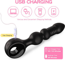 Load image into Gallery viewer, Analvibratoren für Mann, Wordone Analplug für Männer mit 10 Vibrationen&amp;7 Stoßbewegungen, Buttplug Prostata Stimulation Sex Spielzeug für die Männer, Analspielzeug-Analplug# für Frauen Paare