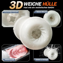 Load image into Gallery viewer, Beheizter Sex Spielzeug für die Männer Masturbator, Masturbieren für Männer 10 Vibrations &amp; 7 Stoß &amp; 5 Saugmodi, Zungenleck Taschenmuschi Sexspielzeug Masturbatoren, App-Steuerung Sex Toys Penispumpe