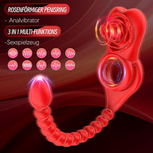 Load image into Gallery viewer, Analvibratoren für Mann Prostata Stimulation Männer mit Penisring Vibrationen Analplug für männer Sex Spielzeug für die Männer Anal Vibrator Anal dildo Anal Plug Buttplug für Paare Sexspielzeugs
