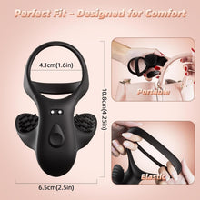 Load image into Gallery viewer, Penisring Vibrator Mit APP Penis Hoden Stimulation Massagegerät Cockring Silikon Penistrainer mit 9 Vibrationsmodi für Langwährende Erektion Penis Ring Sex Spielzeug für Männer Paare Extrem