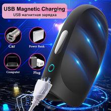 Load image into Gallery viewer, Elektrischer Masturbator Penistrainer Vibrator Mit 10 Vibrationsmodi Penistrainer Massagegerät,Elektrische Masturbator Cup Multiple Reize Sexspielzeug für Mann Eichel Stimulator