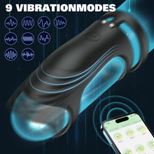 Load image into Gallery viewer, Penisring Vibrator Sex Spielzeug für die Männer, Penis Ring Erotik Sex Spielzeug für Paare Extrem, Cockring Penistrainer mit App Steuerung Masturbieren Männer mit 10 Modi für Langwährende Erektion