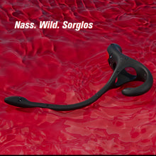 Load image into Gallery viewer, Analplug Prostata Hoden Stimulation Männer mit Penisring Klitorisstimulator, Anal Butt Plug Dildo Sex Spielzeug für die Männer Paare Frauen, Penis Ring Vibrator App, Cockring Sexspielzeug Vibration