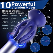Load image into Gallery viewer, Buntune Penis Masturbator Herren Eichel Stimulator Mit 10 Vibrationsmodi Silikon Elektrischer Cup Masturbatoren Masturbieren Sexspielzeug für Männer Paare Mann Penis Trainer Vibrator