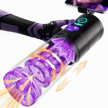 Load image into Gallery viewer, Masturbieren für Männer mit 9 Teleskop 9 Rotation 9 Saugen, Elektrischer Masturbator mit Handyhalterung Blowjob Taschenmuschi für die Männer Elektrisch Sexspielzeug für Männer Solo