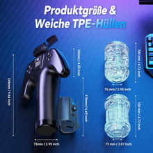 Load image into Gallery viewer, Masturbator Mann mit Handyhalter &amp; Doppelseitigen Tasten, 5 Schubmodi, 1-10 cm Stoßweg, Masturbator Männer Sex Sexspielzeug Masturbatoren
