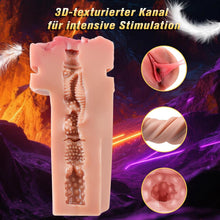 Load image into Gallery viewer, Sex Spielzeug Taschenmuschi Masturbieren für die Männer Elektrisch Solo - Sexspielzeug Masturbator Penispumpe Toyset für Man Handfrei, Sex Muschi Pussy Toys Masturbatoren mit 5 Saugen &amp; 9 Vibrieren