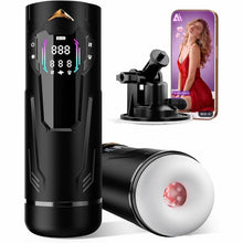 Load image into Gallery viewer, Masturbieren für Männer Handfrei, Masturbator 7 Teleskop 7 Saugen 7 Vibration Taschenmuschi, Sex Spielzeug für die Männer Solo KI Masturbatoren, Vibratorensets Ein-Klick Max Penis Pump Sex Toys Set