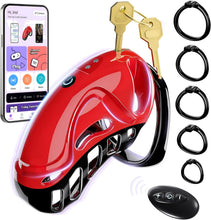 Load image into Gallery viewer, Chastity Cage Männer Sex Spielzeug für die Männer - Peniskäfig Keuschheitskäfig Herren SM Fetisch Extrem Penis Bondage, Keuschheitsgürtel Sexspielzeuge mit 5 Größen Penisringe 2 Schlüssel &amp; 1 Schloss