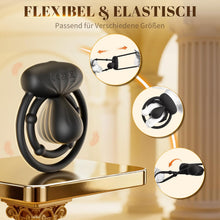 Load image into Gallery viewer, Penisring Vibrator mit 360° Verstellbar Klitorisstimulation, Verzögerter Doppel Penis Ring Sex Spielzeug für die Paare Männer Frau, Penisringe Erotisches Sexspielzeug für Paare Extrem Sex Toys