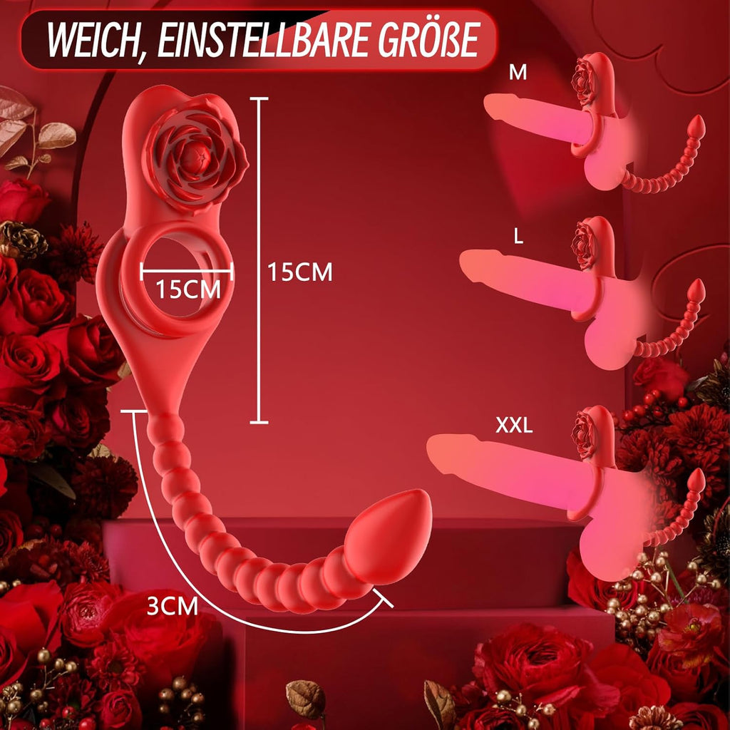 Analvibratoren für Mann Prostata Stimulation Männer mit Penisring Vibrationen Analplug für männer Sex Spielzeug für die Männer Anal Vibrator Anal dildo Anal Plug Buttplug für Paare Sexspielzeugs