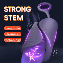 Load image into Gallery viewer, Elektrischer Masturbator Penistrainer Vibrator 10 Vibrationen Einstellbare Größe Automatische Masturbator Cup Penisring Masturbatoren Mann Männer Eichel Stimulator Silikon Sexspielzeug Männer