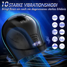 Load image into Gallery viewer, Penis Vibrator Trainer Masturbatoren Sexspielzeug-Elektrische Cup-Masturbatoren Mit LCD-Display &amp; 10 Vibrationsmodi,360°Wrapping Glans Stimulator,sex spielzeug für die männer Vibratorensets für Männer