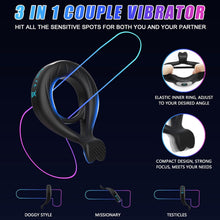 Load image into Gallery viewer, Vibrierender Penisring, Sexspielzeug für Männer und Paare, flexibler Penisring-Vibrator aus Silikon mit 9 leistungsstarken Einstellungen zur Stimulation von Klitoris und Hoden