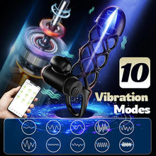 Load image into Gallery viewer, Penishülle Penisring Vibrator mit 10 Vibrationsmodi für Penis Klitoris G-Punkt, Silikon Penis Sleeve Cockring, Penismanschetten für Penisverlängerung Sex Spielzeug für die Männer Paare
