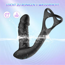 Load image into Gallery viewer, Prostata Stimulation Männer mit 9 Vibrationsmodi und Wiggle-Modus, Analvibratoren für Mann Anal Dildo Vibrator, Prostata Vibrator Analplug für Männer