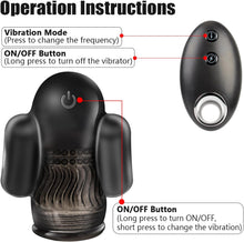 Load image into Gallery viewer, PINTLE Penis Vibrator Elektrischer Masturbator Cup mit 10 Vibrationsmodi, Fernbedienung und 360° Umwickeln Stimulation Eichelmassage Training Masturbation Masturbieren Sex Spielzeug für die Männer