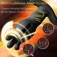 Load image into Gallery viewer, Analvibratoren für Männ Prostata Stimulation Männer Analplug für männer Vibrator Buttplug Sex Spielzeug Mit Tension Shock Funktion Sex Spielzeug für die Manner Anal Vibrator Anal dildo