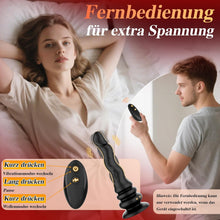 Load image into Gallery viewer, Wriggelnder Vibrator, realistischer Dildo, vibrierender Analplug, mit 9 Modi für Wellen und Vibration, G-Punkt und Prostata-Stimulator, mit Fernbedienung und Saugnapf, Unisex-Sexspielzeug