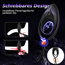 Load image into Gallery viewer, Penisring Vibrator Cockring für Männer Verstellbar Sextoysets für Paare Männer Sex, Paarvibrator mit 10 Vibrationsmodi Sex spielzeug für Paare extrem Männer Klitoris Penis Ring Erotik