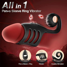 Load image into Gallery viewer, Penisring Vibrator Sex Spielzeug für Paare, 10 Vibrationsmodi mit Fernbedienung Cockring Penistrainer Prostata Massage Klitoris Stimulator Frauen, zur Erektion Verbessern Verzögerte Ejakulation