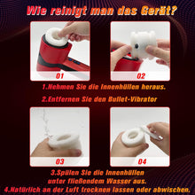 Load image into Gallery viewer, Masturbieren für Männer Elektrisch, Doppelhülle mit Stoß Rotation Vibration Sex Spielzeug für die Männer, Blowjob Taschenmuschi Sexmaschine Masturbator Realistisch