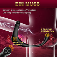 Load image into Gallery viewer, Prostata Stimulation Männer Analvibratoren für Mann - Analplug# für Männe Anal Vibrator mit Einstellbar Penisring, Sex Spielzeug für die Männer Vibratorensets Anal Dildo Plug Sex Toys mit 10 Modi