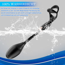 Load image into Gallery viewer, Penisring Analplug Sex Spielzeug mit 10 Vibrationsmodi, Dehnbar Silikon Analvibratoren Prostata Vibratoren Mann Buttplug Cockring Extrtem Sextoys
