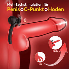 Load image into Gallery viewer, Penisring Vibrator mit Bullet-Vibrator Sex Spielzeug für die Paare Männer, Vibration-Penisringe Sex Toys mit 10 Modi Cockring für Penis Testikel Stimulation, Klitorisstimulator Sexspielzeug für Frauen